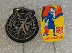 2 Leger des Heils Speldjes, Verzamelen, Ophalen of Verzenden, Gebruikt, Overige onderwerpen, Speldje of Pin