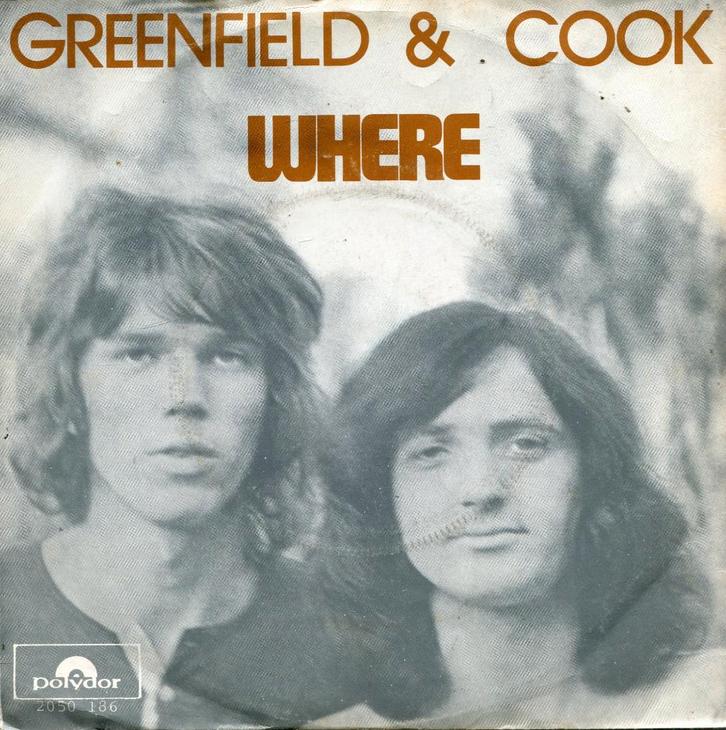 GREENFIELD & COOK  -  Where, Cd's en Dvd's, Vinyl Singles, Gebruikt, Single, Pop, 7 inch, Ophalen of Verzenden