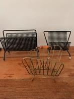 3x vintage brievenstandaard geperforeerd metaal, Ophalen of Verzenden, Zo goed als nieuw