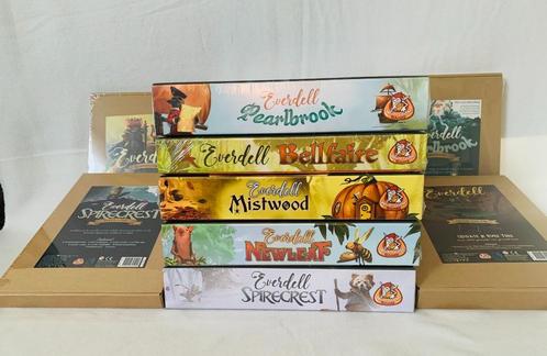 Everdell Complete collection - excl Basisspel - Bordspel, Hobby en Vrije tijd, Gezelschapsspellen | Bordspellen, Nieuw, Een of twee spelers
