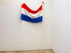 Vlaggenstok met Nederlandse vlag 91852, Ophalen of Verzenden, Gebruikt