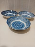 Liberty blue papschaaltjes, 3st, 13x3,5 cm, Gebruikt, Porselein of Keramiek, Schaal, Rond