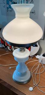 Glazen tafellamp model olielamp, Huis en Inrichting, 50 tot 75 cm, Ophalen of Verzenden, Olielamp, Glas