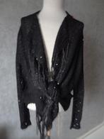 Mooi nieuw zwart knoop vest met glitter pailletten maat M, Ophalen of Verzenden, Nieuw, Maat 38/40 (M), Zwart