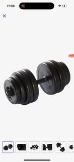 Verstelbare Dumbell max 15 kg Virtufit, Sport en Fitness, Ophalen, Zo goed als nieuw, Dumbbell