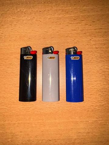 BIC aansteker 3 stuks. Zwart, Grijs en Donkerblauw beschikbaar voor biedingen