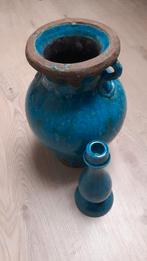 Vaas groot en kandelaar Brynxz blauw, Ophalen