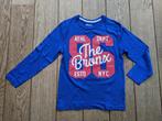Blauwe longsleeve maat 128, Ophalen of Verzenden, Gebruikt, Jongen, Shirt of Longsleeve