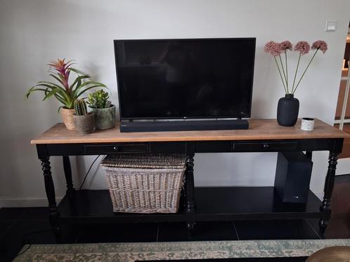 Landelijke Console Tafel / TV Meubel, Huis en Inrichting, Tafels | Sidetables, Gebruikt, 25 tot 50 cm, 200 cm of meer, Rechthoekig