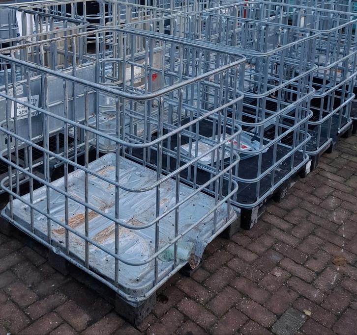 IBC kooien/kratten 1000l stalen/kunstof pallet, Doe-het-zelf en Verbouw, Kratten en Dozen, Krat, 100 cm of meer, 50 cm of meer