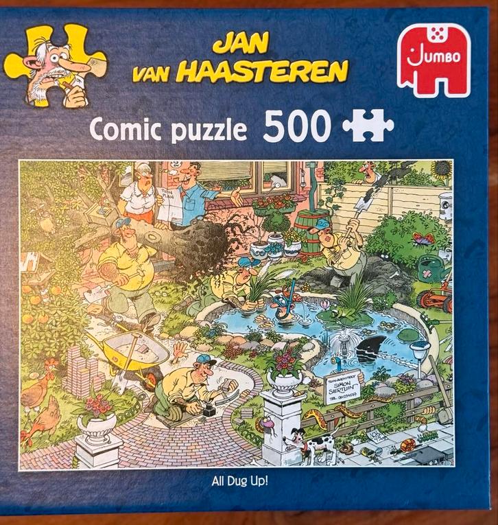 Jan van Haasteren - All Dug Up! 500 stukjes, Hobby en Vrije tijd, Denksport en Puzzels, Zo goed als nieuw, Legpuzzel, 500 t/m 1500 stukjes