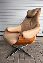 Leolux cream design fauteuil, Ophalen, Zo goed als nieuw, 75 tot 100 cm, Leer