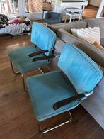 6 brandschone eetkamerstoelen stoelen turkoois kwaliteit, Huis en Inrichting, Stoelen, Overige kleuren, Metaal, Ophalen of Verzenden