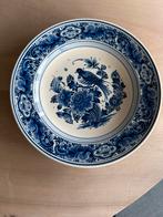 Delfts Blauw Aardewerk Bord Vogel Motief, Antiek en Kunst, Ophalen of Verzenden