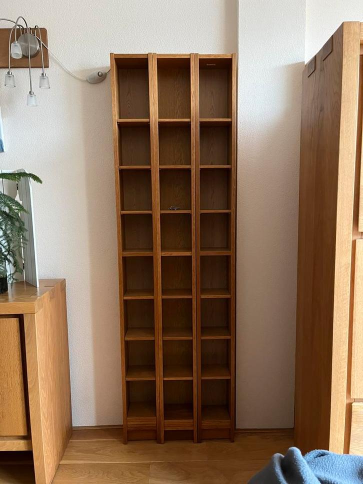 Ikea dvd cd kast Billy eikenhout 6 stuks, Huis en Inrichting, Kasten | Overige, Gebruikt, Ophalen