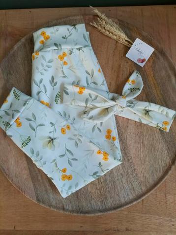 Nieuw handgemaakt • Broekje & Haarbandje 86/92 beschikbaar voor biedingen