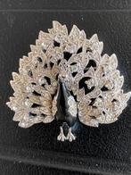 Pauwen broche, Sieraden, Tassen en Uiterlijk, Broches, Ophalen of Verzenden, Zo goed als nieuw, Overige materialen