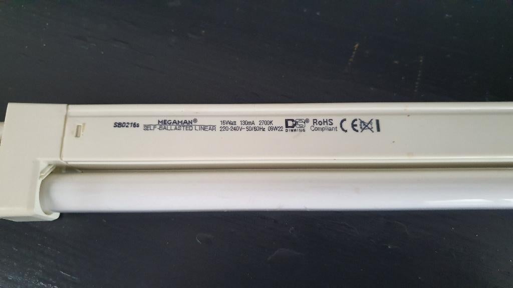 TL armatuur, TL-buis wandlamp, Megaman, 57 cm. S23, Tweedehands verkoop, Tweedehands verkoop, Gebruikt, Ophalen of Verzenden