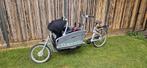 Bakfiets Gazelle Cabby (incl. Maxicosi, buggy, dek en huif), Overige merken, Zo goed als nieuw, Ophalen, Huif