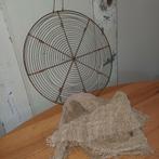 Vintage Metalen Rooster Decoratie + jute doek, Ophalen of Verzenden