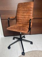 Bureaustoel Leen Bakker Kane Cognac, Huis en Inrichting, Bureaustoelen, Ophalen, Zo goed als nieuw, Bruin, Bureaustoel