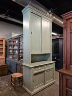 Hoog! Smalle groene buffetkast | keukenkast | boekenkast, Gebruikt, 100 tot 150 cm, 200 cm of meer, Niet te achterhalen