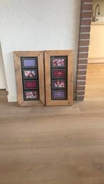 2 fotolijsten steigerhout, Ophalen, Gebruikt