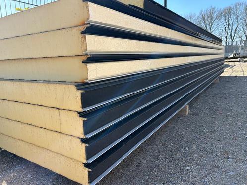 Sandwichpanelen ral 9005 en 9007  , D100mm diverse lengtes, Doe-het-zelf en Verbouw, Platen en Panelen, Zo goed als nieuw, Overige materialen