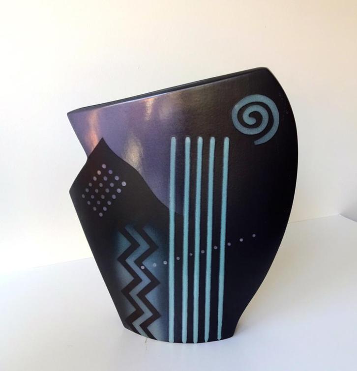 Keramiek vaas bruin metaalglans abstract Germany 2788-g, Antiek en Kunst, Antiek | Keramiek en Aardewerk, Ophalen of Verzenden