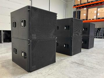 6x D&B Audiotechnik Y-SUB 18"/12" cardioid sub incl. wheels beschikbaar voor biedingen