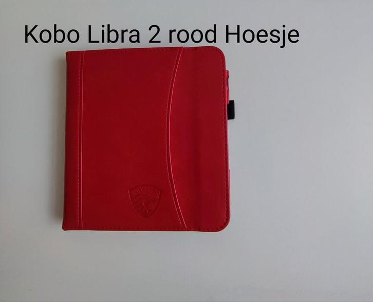 Kobo Libra 2 rood hoesje / Libra 2 ereader sleepcover, Computers en Software, E-readers, Nieuw, 7 inch, Ophalen of Verzenden