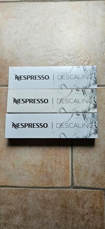 3 Nespresso ontkalkingsets beschikbaar voor biedingen