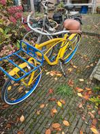 Leuke gele fiets met blauwe accenten, 53 tot 56 cm, Ophalen, Gebruikt, Overige merken