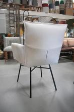 6 x luxe eetkamerstoel Sanne Jess armleuning stof naturel, Ophalen, Overige kleuren, Zo goed als nieuw, Stof