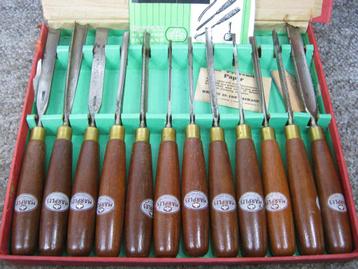 Houtsnijwerk Beitels. Set 12 stuks. Marples, Sheffield beschikbaar voor biedingen