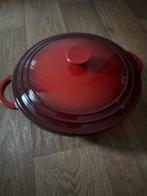 Gietijzeren Braadpan - Bodem 20cm, Deksel 30cm, Huis en Inrichting, Keuken | Potten en Pannen, Ophalen, Gebruikt, Koekenpan of Braadpan