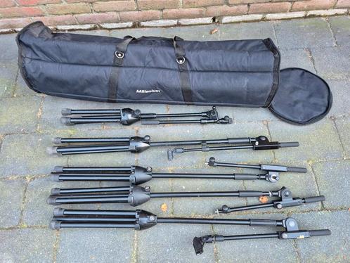 K&M Microfoon statieven in stevige Statieventas, Muziek en Instrumenten, Standaards, Gebruikt, Instrumentstandaard, Microfoon