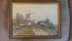 originele aquarel P. A. Schipperus titel achterkant "zomer, Ophalen