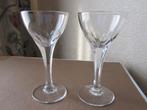 Vijf mooie kristal borrelglaasjes - geslepen facetten, Antiek en Kunst, Antiek | Glas en Kristal, Verzenden