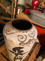 Vintage vaas West Germany met boogschutter, Ophalen of Verzenden