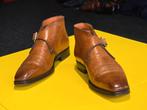 Santoni half hoog schoene met gesp en cognac kleur  42, Overige kleuren, Verzenden, Santoni, Gespschoenen