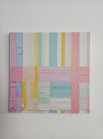 'Gekruiste Strepen.' Abstracte Frisse Pantone Kleuren. beschikbaar voor biedingen