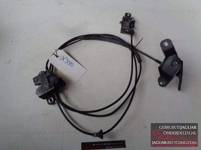Motorkap hendel + Kabel + slotjes Jaguar X350, Ophalen of Verzenden, Herkomst onderdeel bekend, Gebruikt, Jaguar