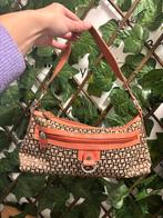 Tommy Hilfiger Y2K Schoudertas Bruin/Roze, Ophalen of Verzenden, Gebruikt, Bruin, Schoudertasje