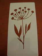 1327-2 – HERBRUIKBAAR SJABLOON – BLOEMENTAK, Ophalen of Verzenden, Nieuw, Materiaal