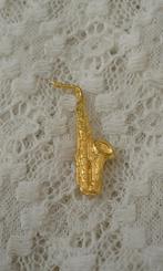 Vintage pin Saxofoon , Ophalen of Verzenden, Zo goed als nieuw, Overige onderwerpen, Speldje of Pin
