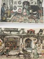 3 mappen met 257 Anton Pieck ansichtkaarten, Verzamelen, Ansichtkaarten | Themakaarten, Ophalen