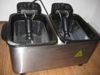 dubbel frituurpan voor 40,00 euro, 2 tot 3 liter, Ophalen of Verzenden, Nieuw, Duo-friteuse