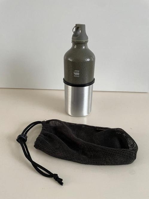 G-Star RAW Drinkfles – Combat Groen/Grijs – 650 ml., Sport en Fitness, Bidons, Zo goed als nieuw, Ophalen of Verzenden