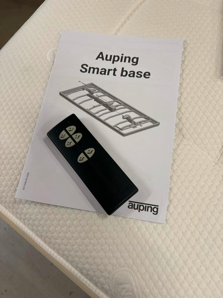 Auping 1-persoonsbed elektrisch + Super Pullman matras, Huis en Inrichting, Slaapkamer | Bedden, Gebruikt, Eenpersoons, 90 cm